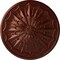 Ekena Millwork Artis Ceiling Medallion, Hand-Painted Antique Copper, 27 1/8"OD x 2 5/8"P CM27ARACS - alternate 1